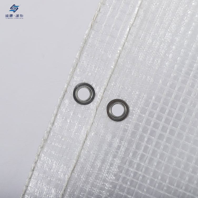 White PE Grid Waterproof Heavy Duty PE tarpaulin Sheets