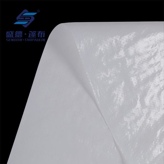 White Heavy Duty Fire Retardant Poly Tarps