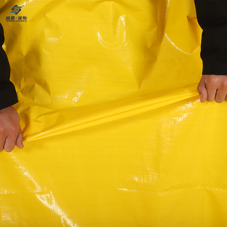 Yellow/Yellow Waterproof Heavy Duty PE Tarpaulin
