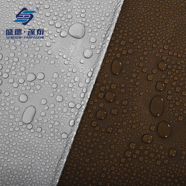 Multipurpose Protective Cover Silver Brown Poly Tarp Durable Water Resistant Weather Resistant