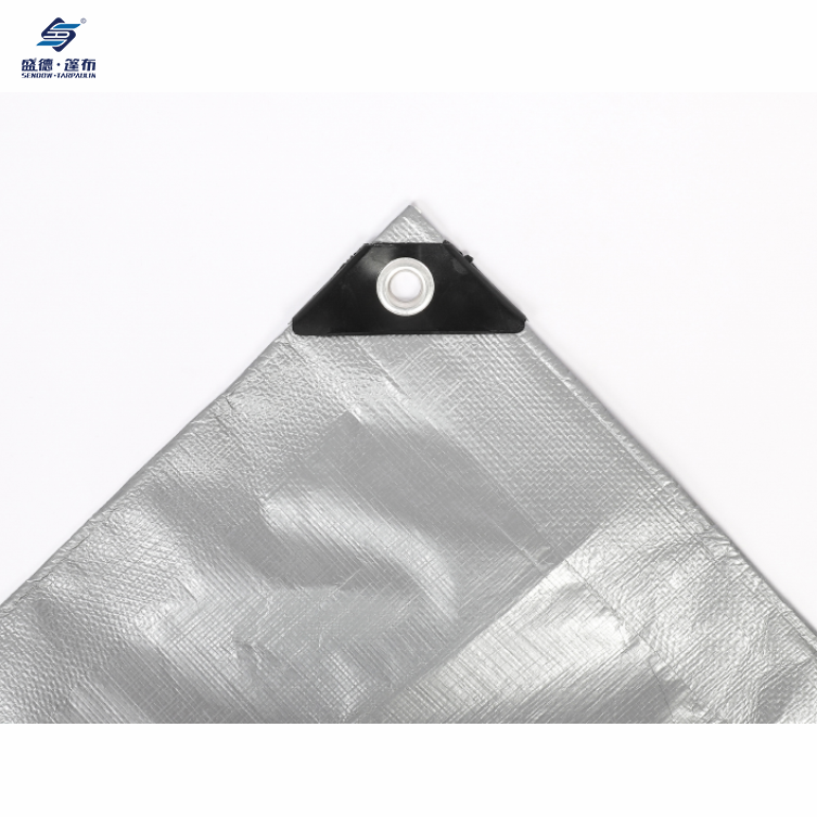 Silver/Army green Waterproof Heavy Duty PE Tarpaulin