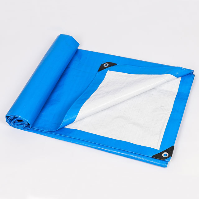Best Selling Ready Made Anti-UV Tear-Resistant 4*5 M BLUE WHITE Tarpaulin For Cover
