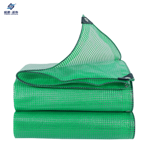 Green PE Grid Waterproof Heavy Duty PE tarpaulin Sheets