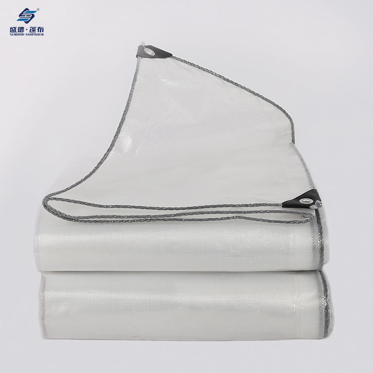 Clear tarpaulin Waterproof heavy duty with eyelets