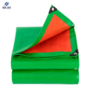 Green/Orange Waterproof Heavy Duty PE Tarpaulin