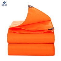Orange/Orange Waterproof Heavy Duty PE Tarpaulin
