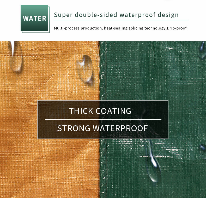 Choose waterproof tarpaulin to protect the construction from rain