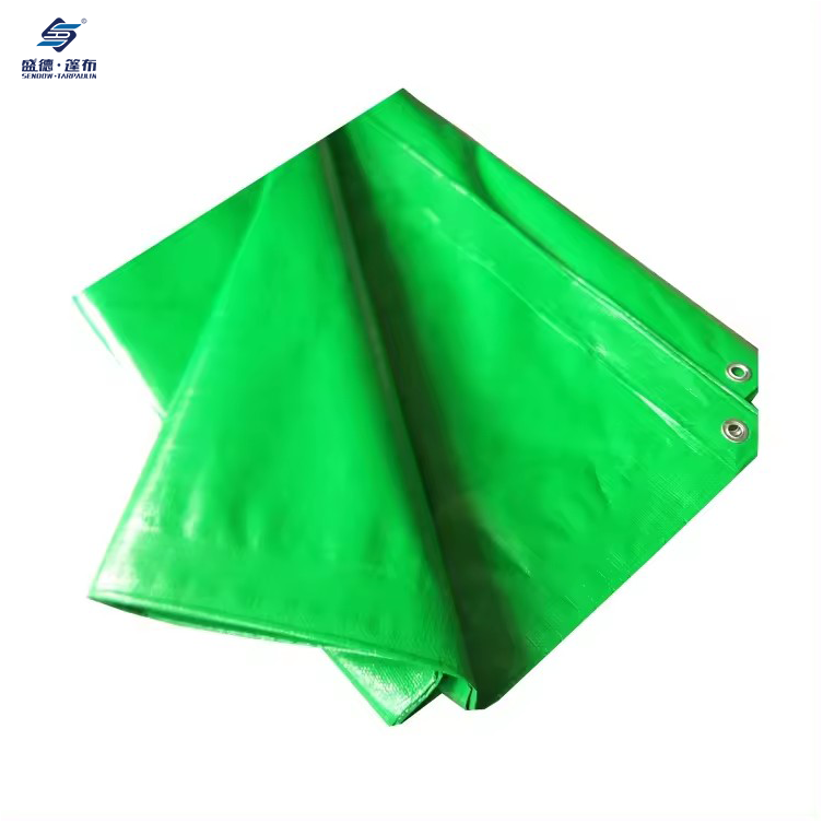 Green/Orange Waterproof Heavy Duty PE Tarpaulin