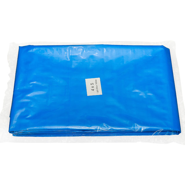 Best Selling Ready Made Anti-UV Tear-Resistant 4*5 M BLUE WHITE Tarpaulin For Cover