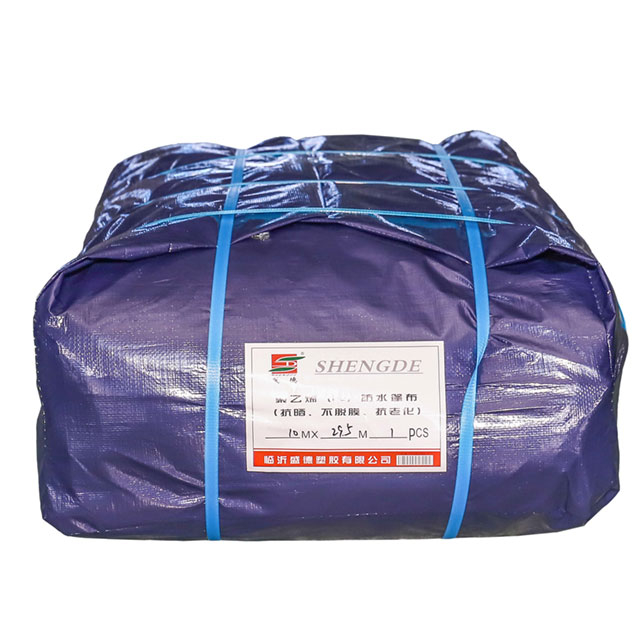 Purple tarpaulin