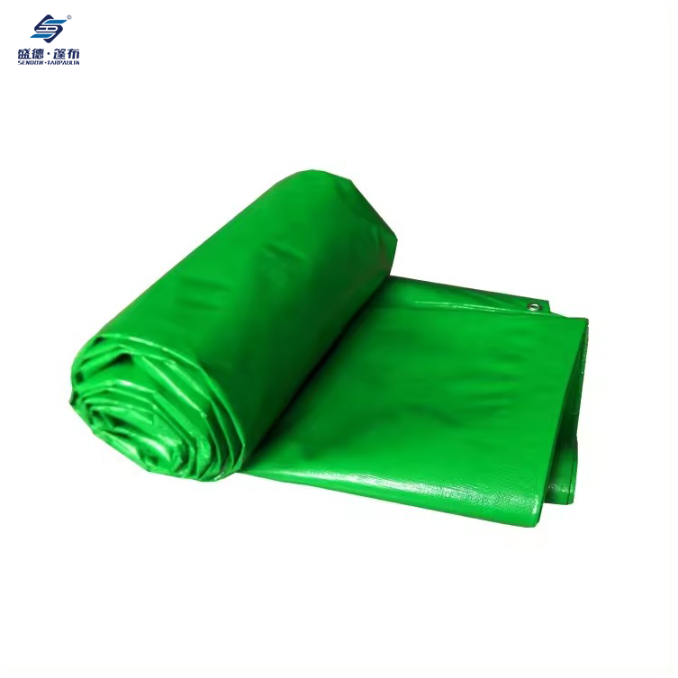 Green/Orange Waterproof Heavy Duty PE Tarpaulin